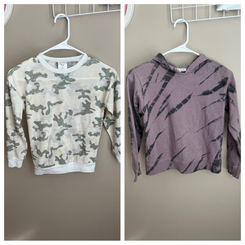 Girls size 7/8 and 8 sweatshirts, bundle of 2, Splendid and Threads 4 Thought